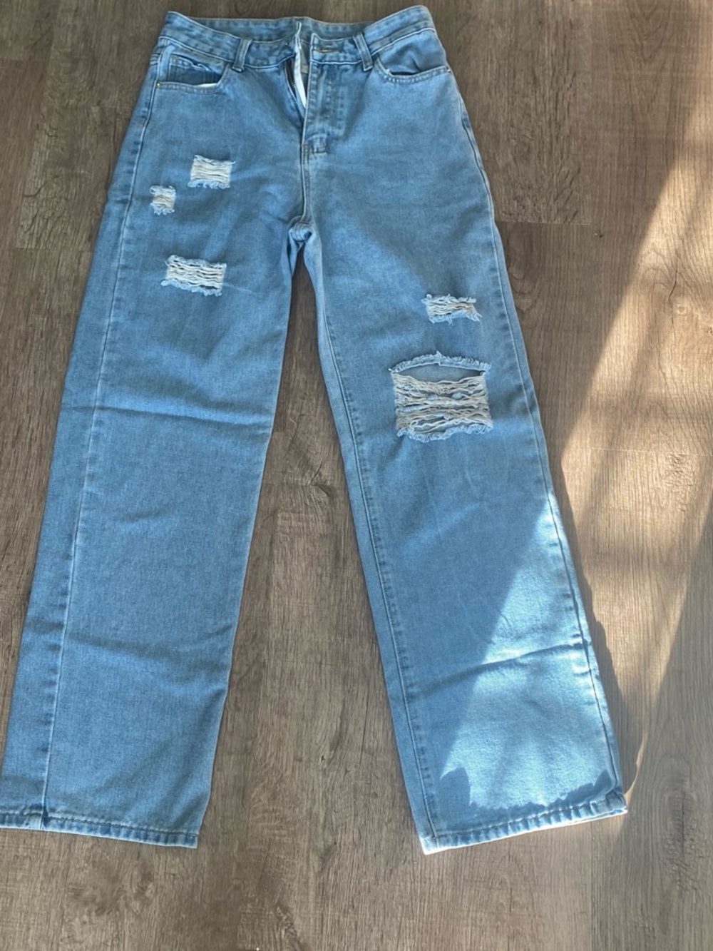 Light Wash Straight-Leg Jeans , never worn but without tags